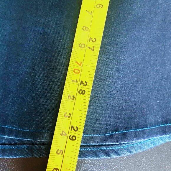 Book's Menswear SZ M Teal Soft Taffeta Men's Button Up Shirt with Sheen - Picture 9 of 10